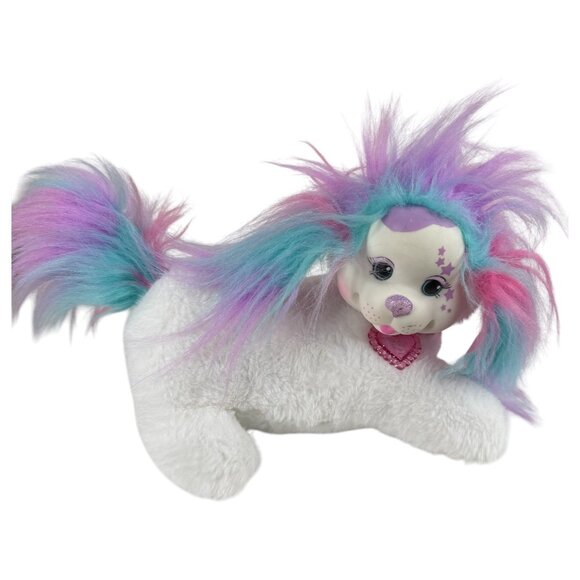 2018 Puppy Surprise Penny Rainbow Plush Glitter Dog With 3 Pink & White Puppies - Picture 2 of 12